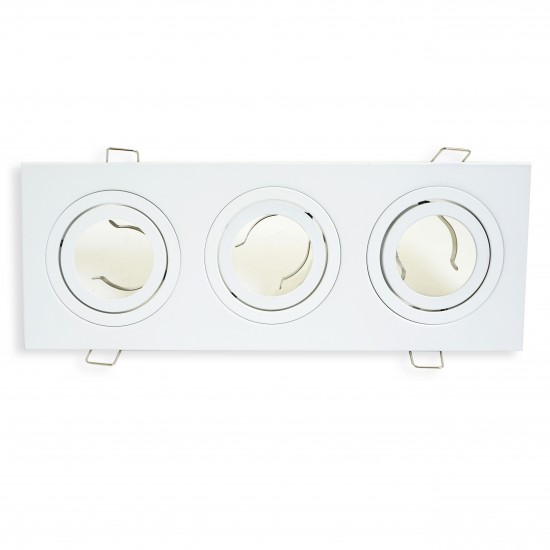UKEW GU10 Ceiling Retail Commercial Triple Spotlights Tilt Downlight UKEW GU10 Ceiling Retail Commercial Triple Spotlights Tilt Downlight