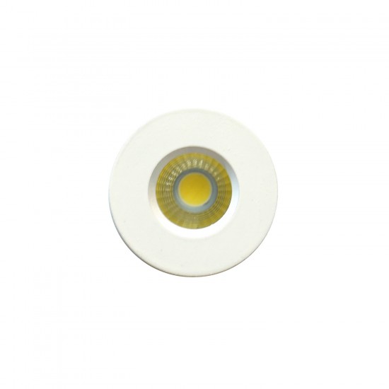 White 3W LED Downlight recessed round by UKEW®